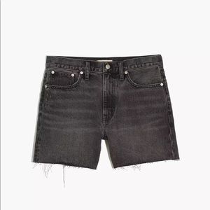 NWT Madewell black denim shorts